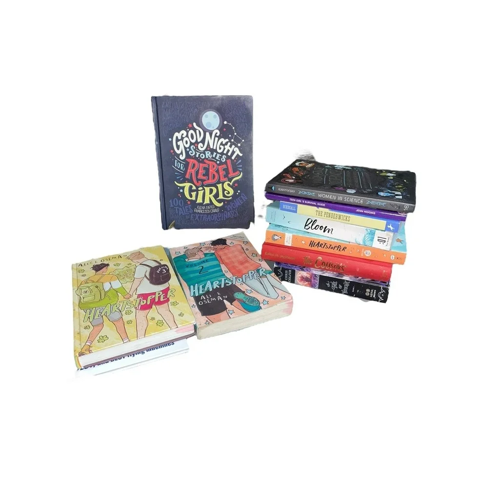 YA Book Lot Heartstopper Percy Jackson I Survived Rebel Girls 10‎ Books